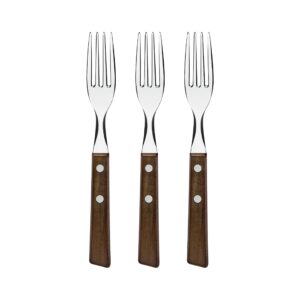 Kuchya Tramontina TRADICIONAL Steakgabel Set, 3 Stück, Naturholzgriffe